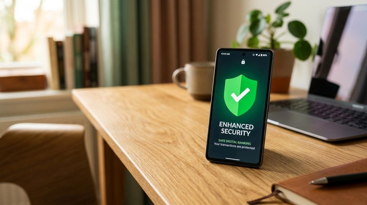 Celular aberto com a confirmação de verificação em duas etapas