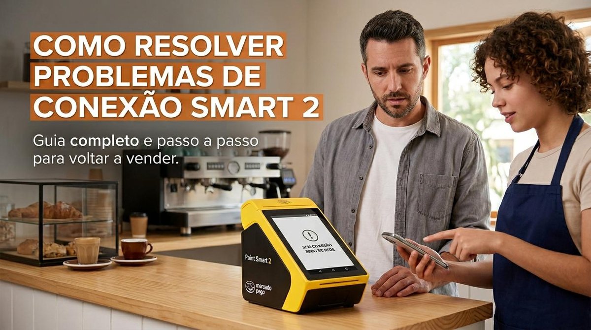 Banner com um cta para resoluções de problemas de conexão